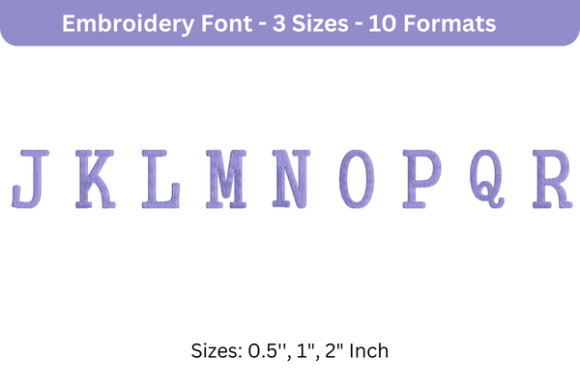 Executive Font Uppercase J to R Review