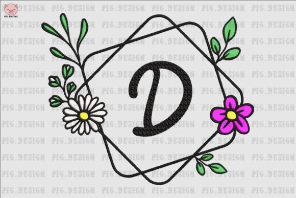 Flower Daisy Font D Embroidery Review
