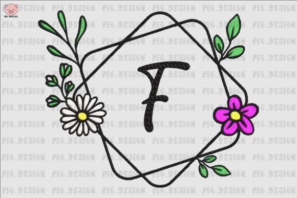 Flower Daisy Font F Embroidery Review