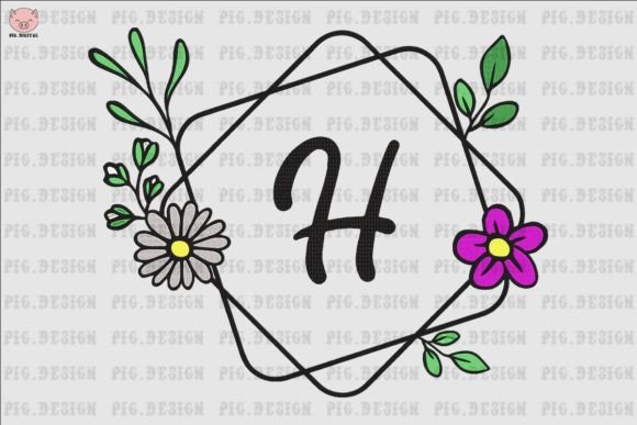 Flower Daisy Font H Embroidery Review
