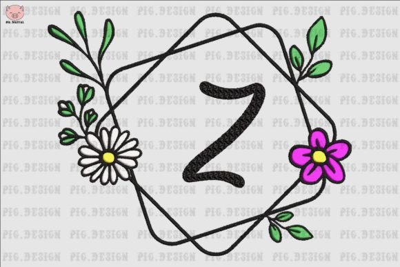 Flower Daisy Font Z Embroidery Review