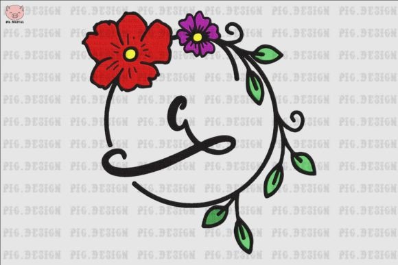 Flower Font C Embroidery Review