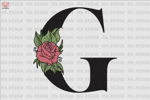 Flower Rose Font G Embroidery Review
