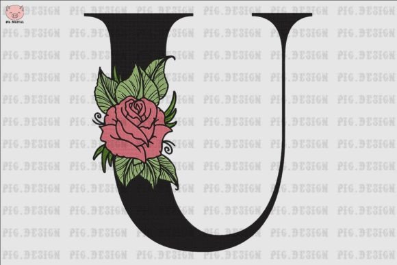 Flower Rose Font U Embroidery Review